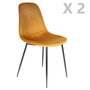 Voir la diapositive 1 : TOILINUX 2 Chaises design velours Giulia