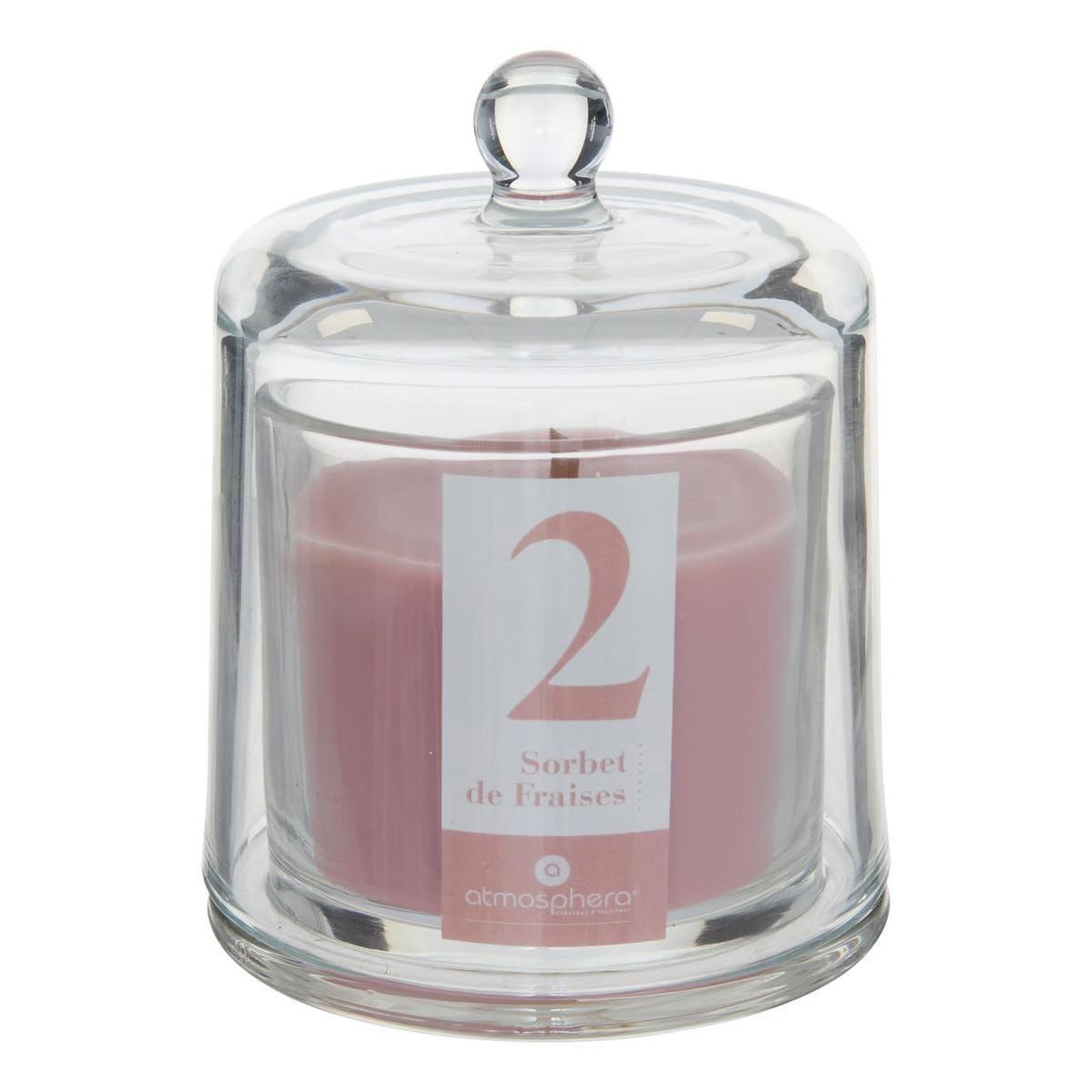 ATMOSPHERA Bougie parfumée cloche  numia  240g sorbet de fraises