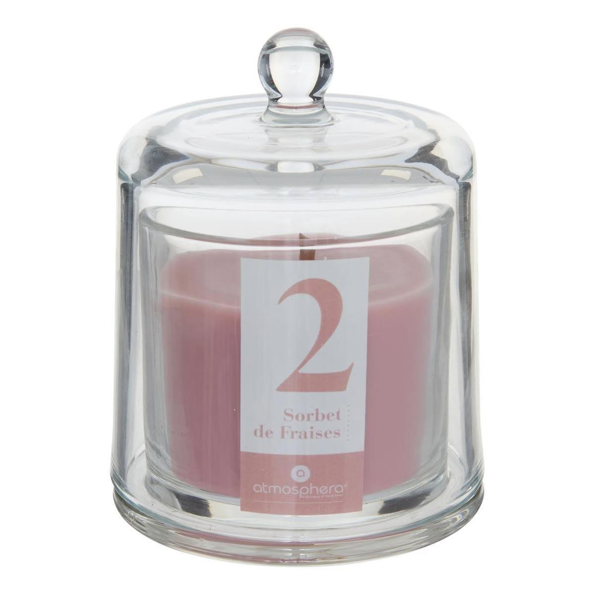 ATMOSPHERA Bougie Parfumée Cloche  Numia  240g Sorbet de Fraises