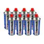 Voir la diapositive 4 : ALPENTECH Réchaud à gaz INOX 2200W MONT BLANC + 8 Cartouches de gaz Camping ALPEN