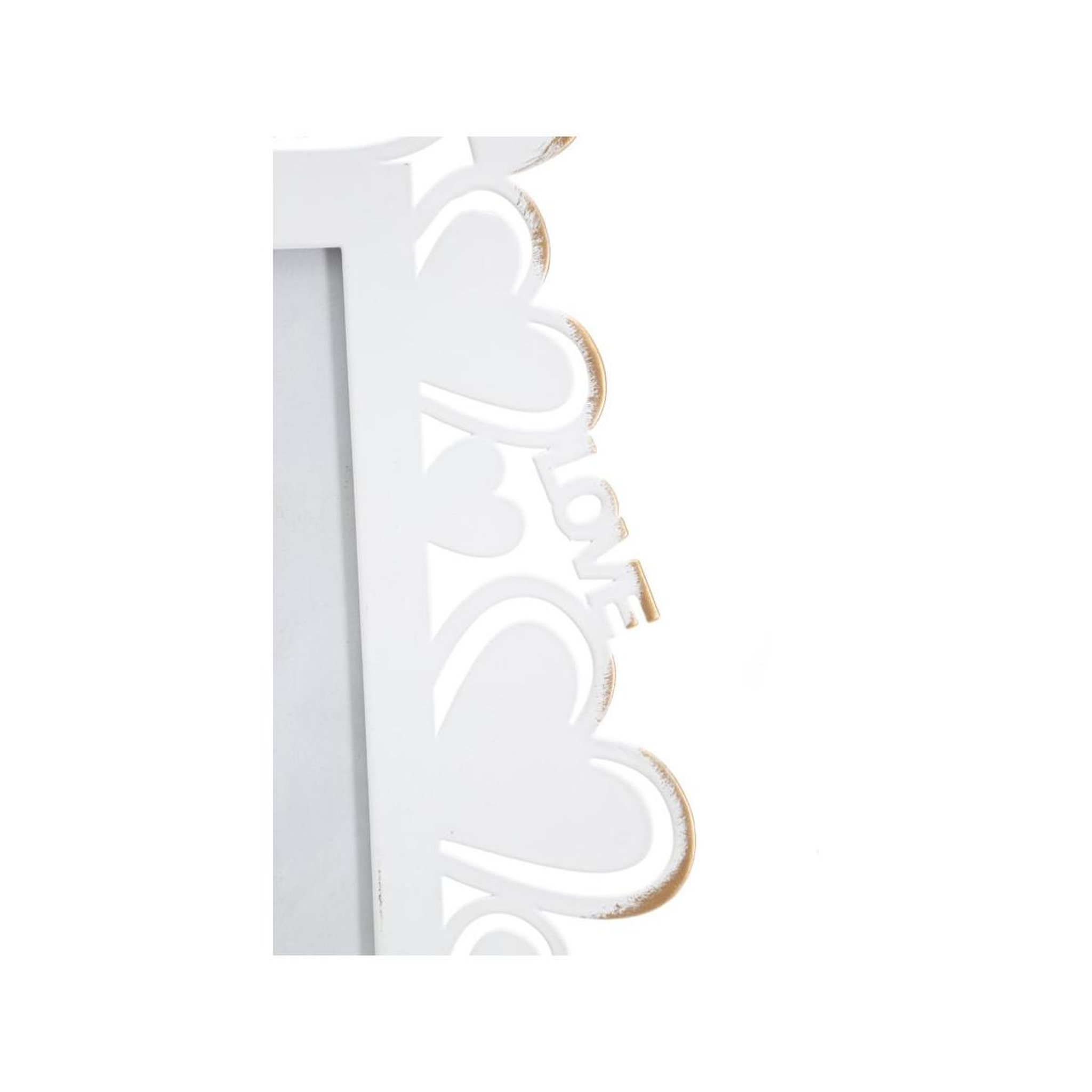 Voir la diapositive 4 : Paris Prix Cadre photo déco cœur  min  12x17cm blanc