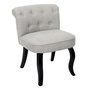Voir la diapositive 1 : Paris Prix Fauteuil en Tissu Design  Eleonor  68cm Gris & Noir