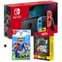 Console Nintendo Switch Joy-Con Bleu Rouge + Pack Accessoires Exclusif Auchan + Mario & Sonic aux JO Tokyo