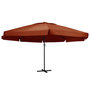 Voir la diapositive 1 : VIDAXL Parasol de jardin avec mat en aluminium 600 cm terre cuite
