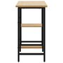 Voir la diapositive 4 : VIDAXL Bureau d'ordinateur Noir et chene clair 80x40x72cm MDF et metal