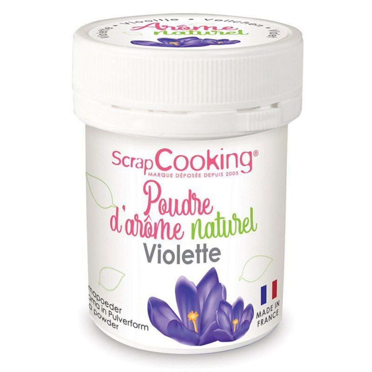 SCRAPCOOKING Arôme alimentaire naturel en poudre 15 g - violette