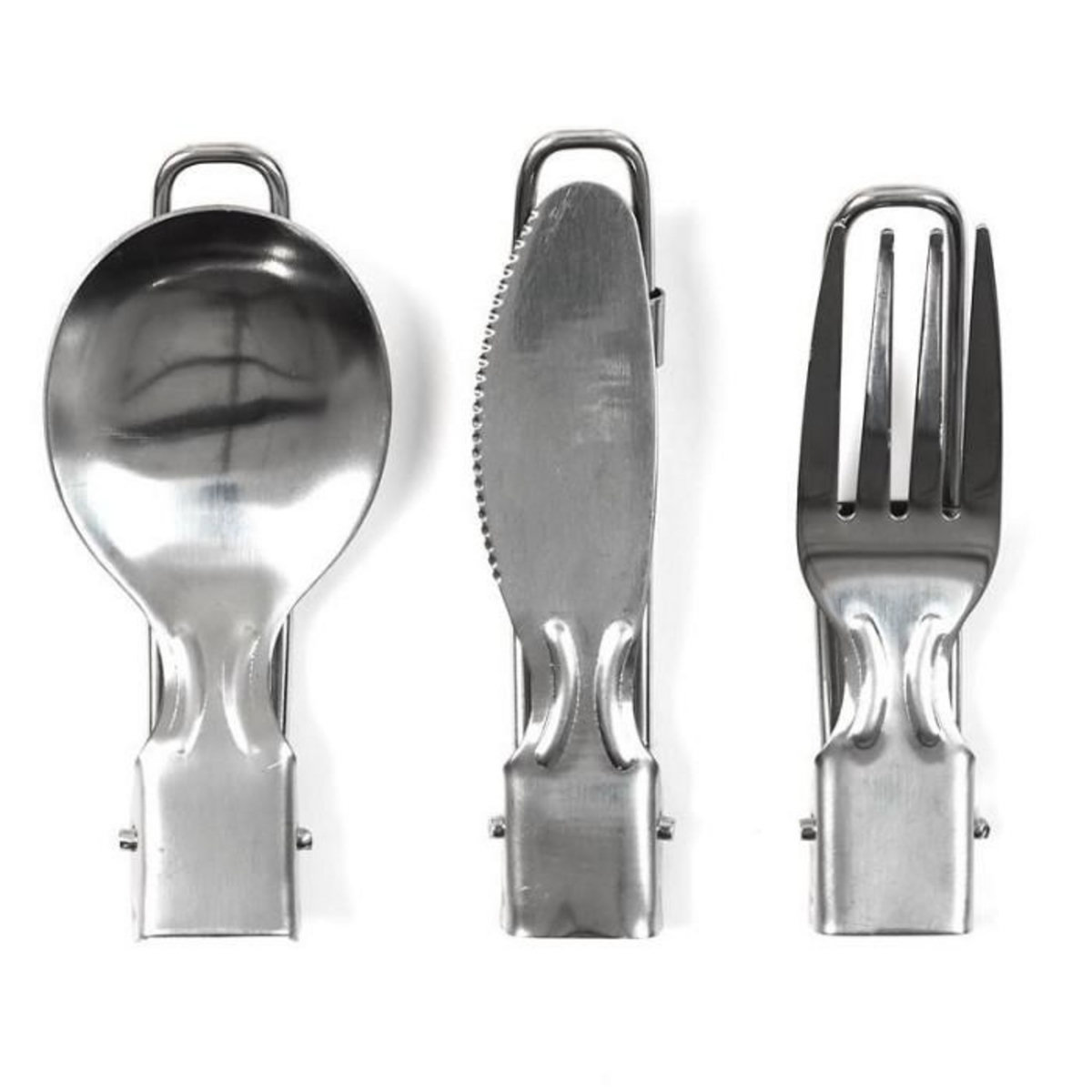 Paris Prix Couverts Pliables  Facile à Emporter  8cm Argent