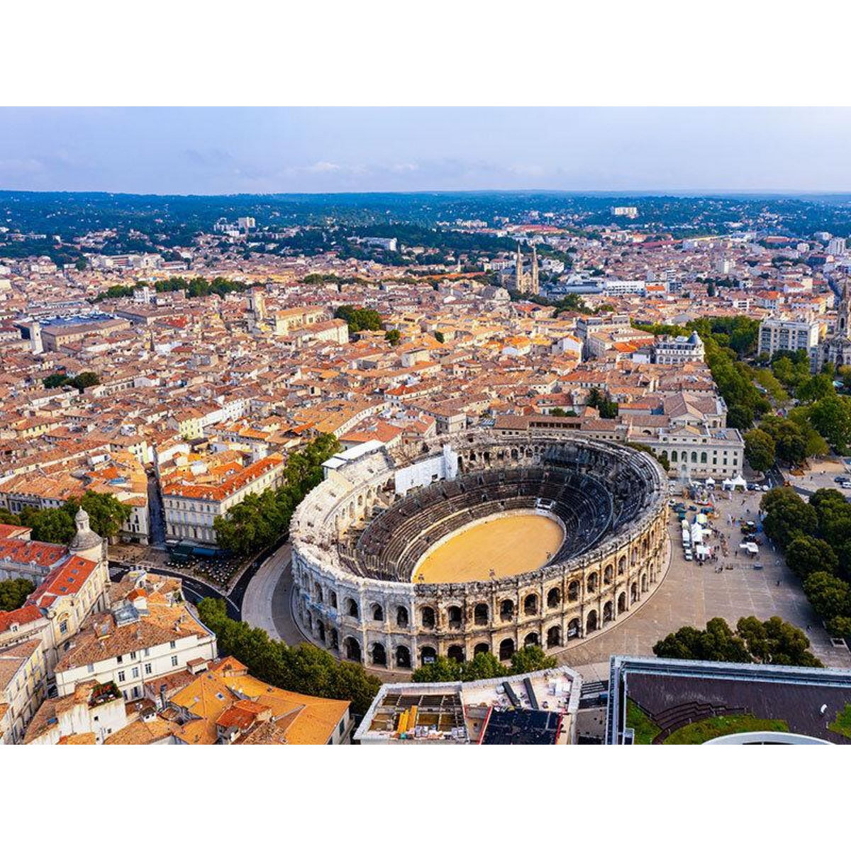 Smartbox Vol en hélicoptère de 20 min pour 2 personnes au-dessus de Nîmes et du pont du Gard - Coffret Cadeau Sport & Aventure