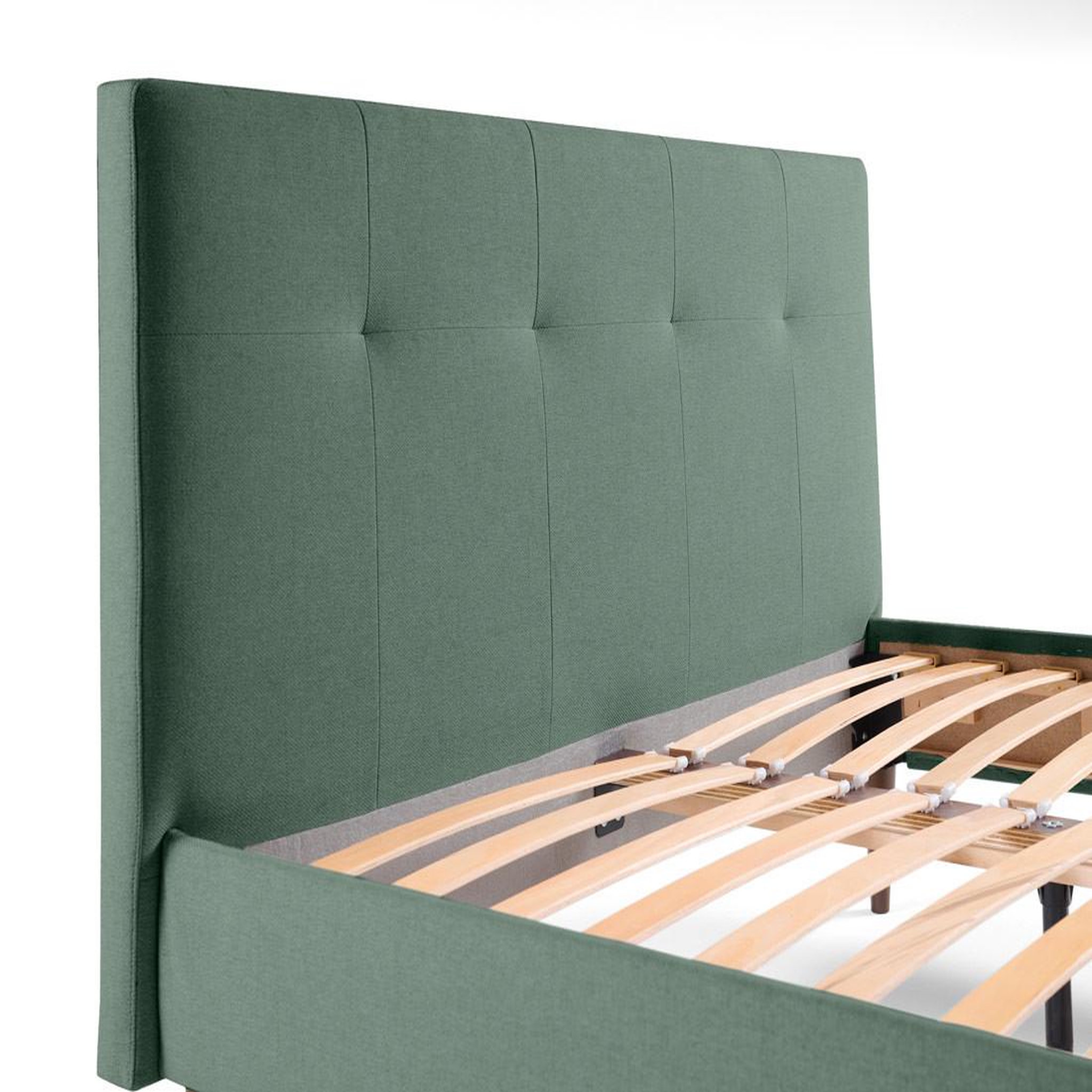 Voir la diapositive 6 : BEST MOBILIER Monet - lit - 160x200 - sommier inclus - en tissu