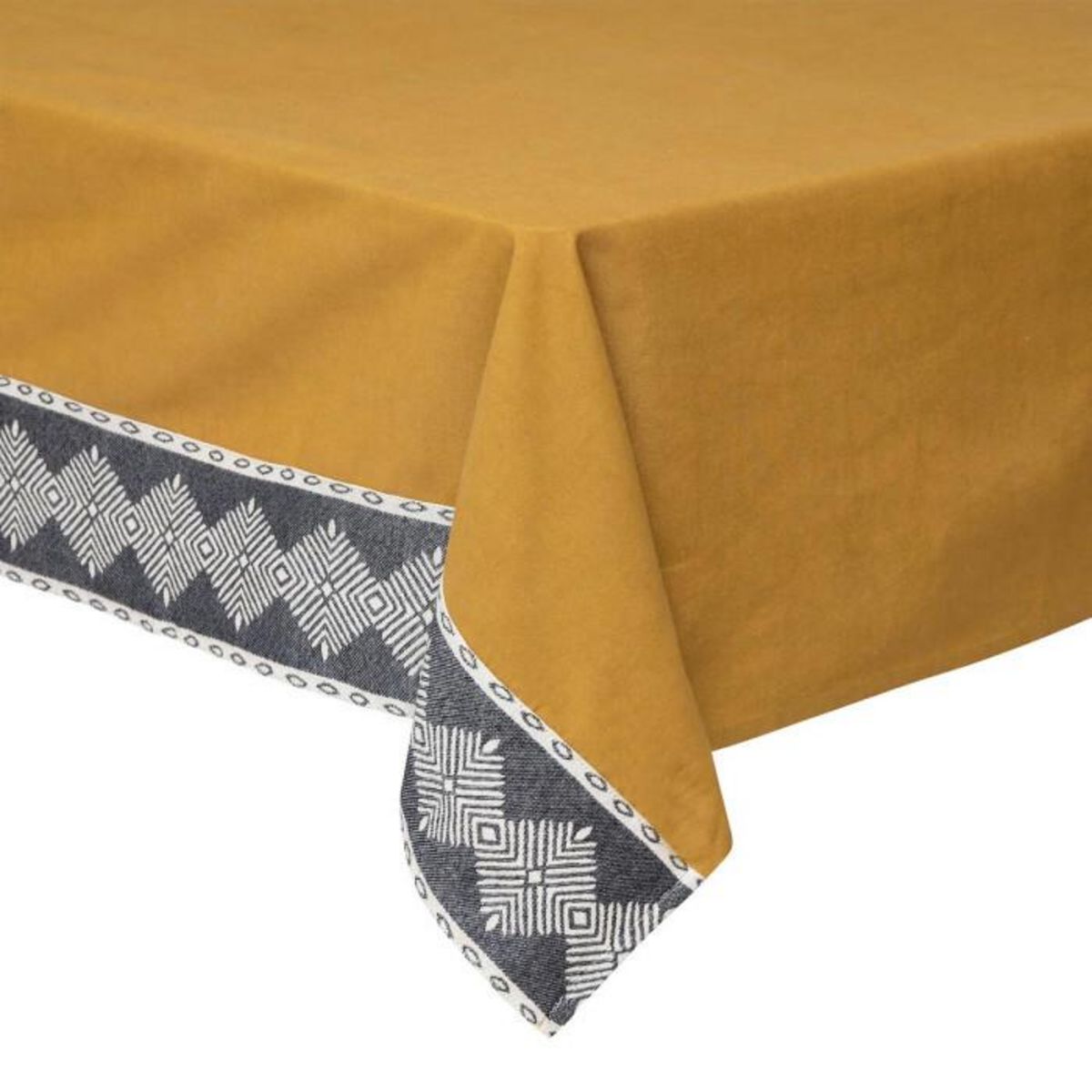 ATMOSPHERA Nappe & 6 Serviettes de Table  Inuits Dreams  150x250cm Ocre
