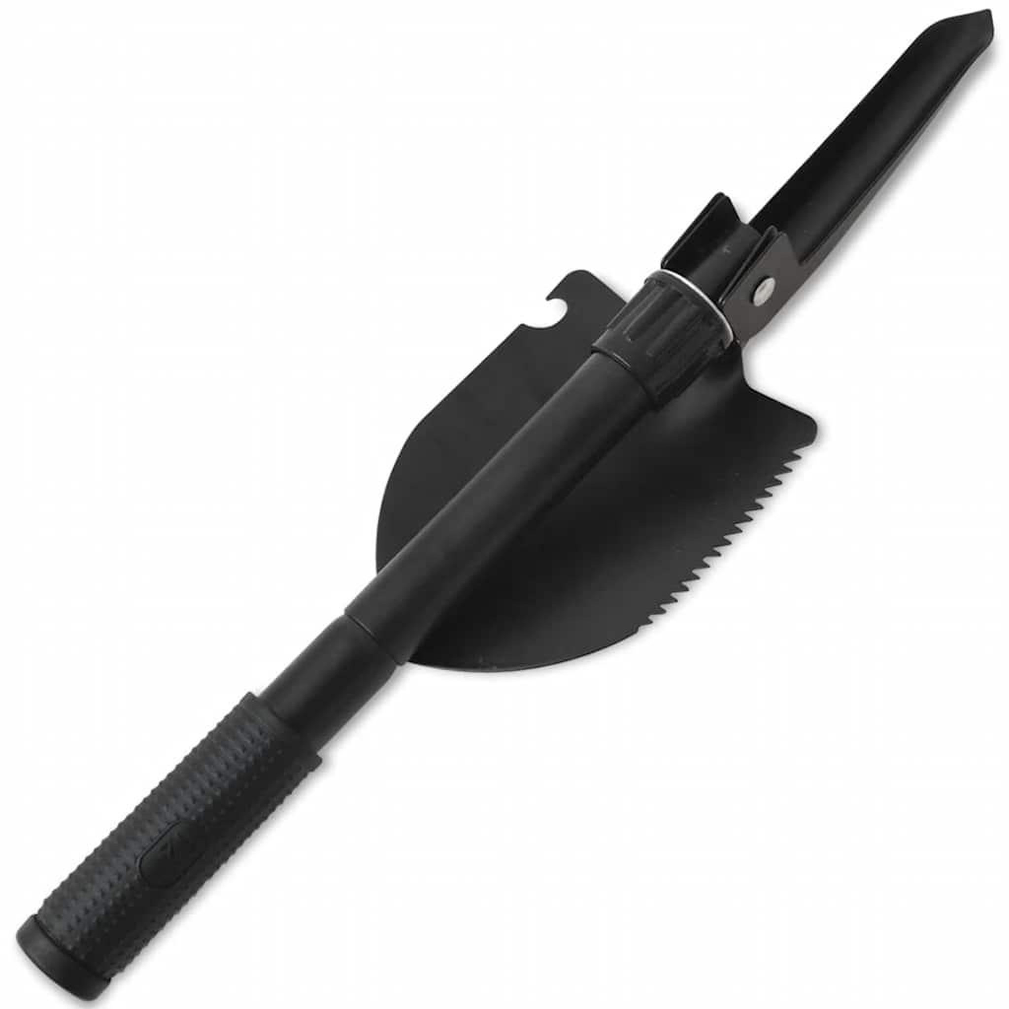 Voir la diapositive 5 : VIDAXL Pelle pliable Acier au carbone Noir