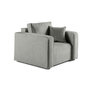 Voir la diapositive 1 : BEST MOBILIER Topaze - fauteuil - en tissu velours relief
