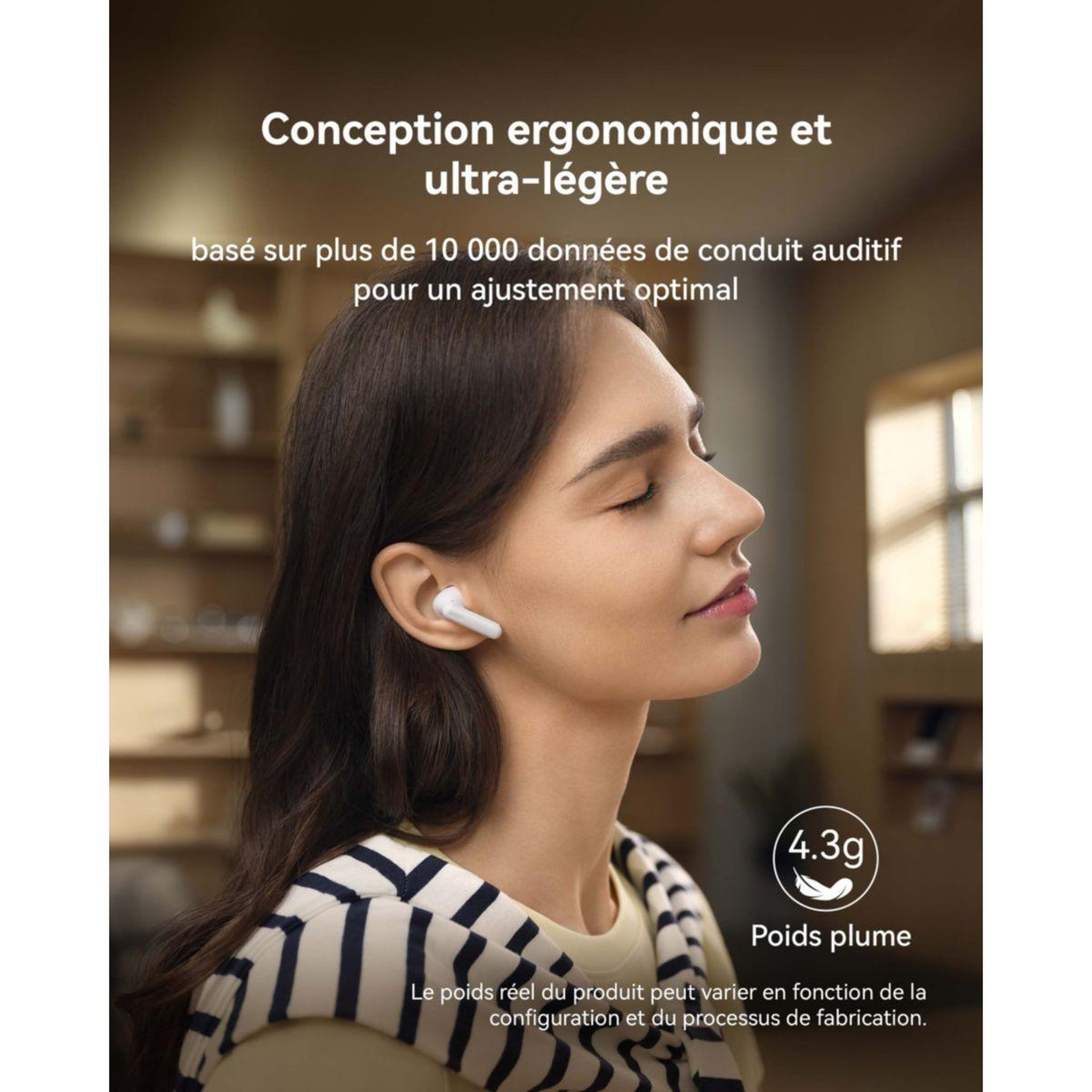 Voir la diapositive 5 : HUAWEI Ecouteurs freebuds se 4 anc blanc