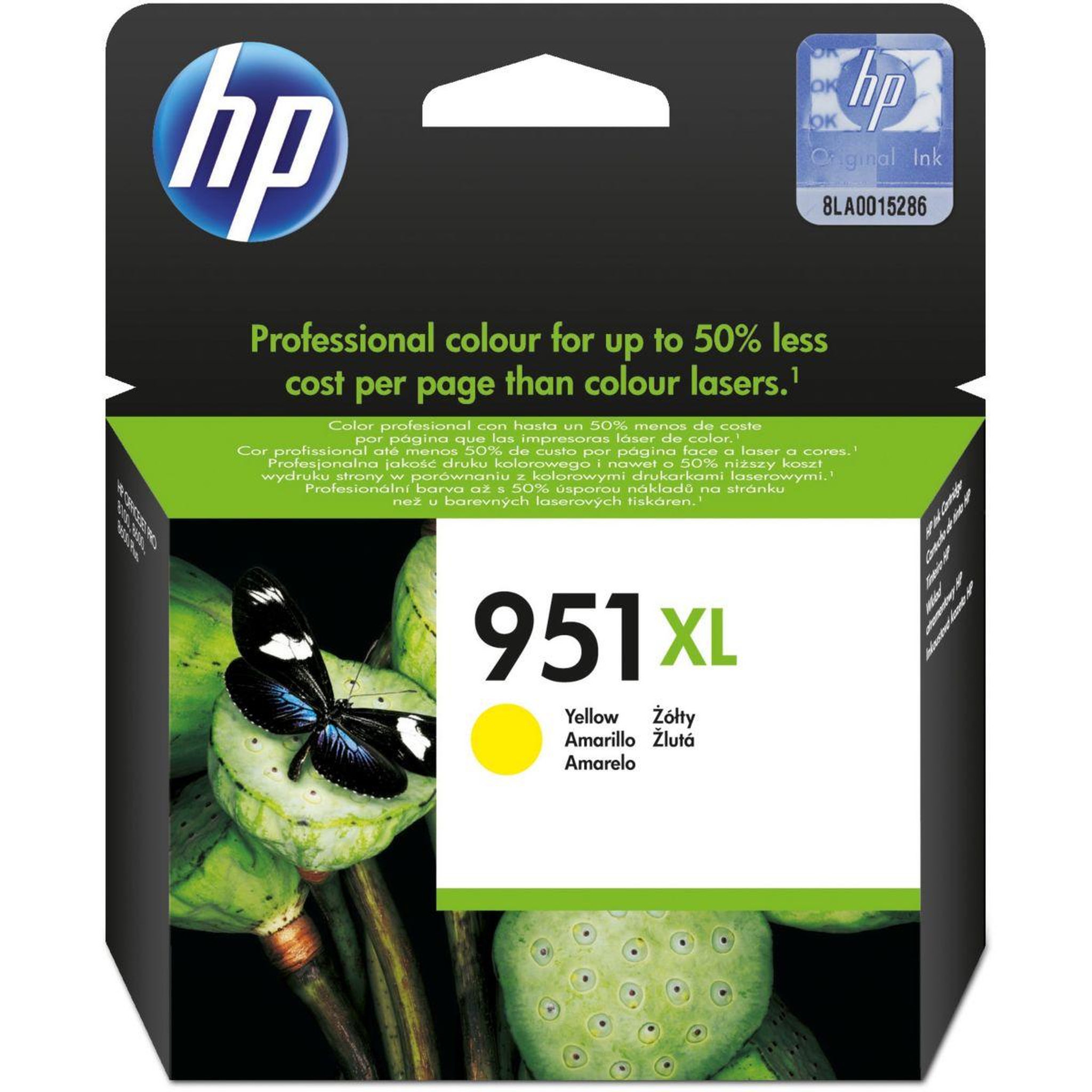 HP Cartouche d'encre originale 951 xl jaune (yellow) haute capacité - cn048ae