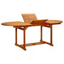 Voir la diapositive 1 : VIDAXL Table de jardin 200x100x75 cm Bois d'acacia massif