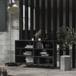 VIDAXL Buffet gris brillant 103,5x35x70 cm bois d'ingenierie