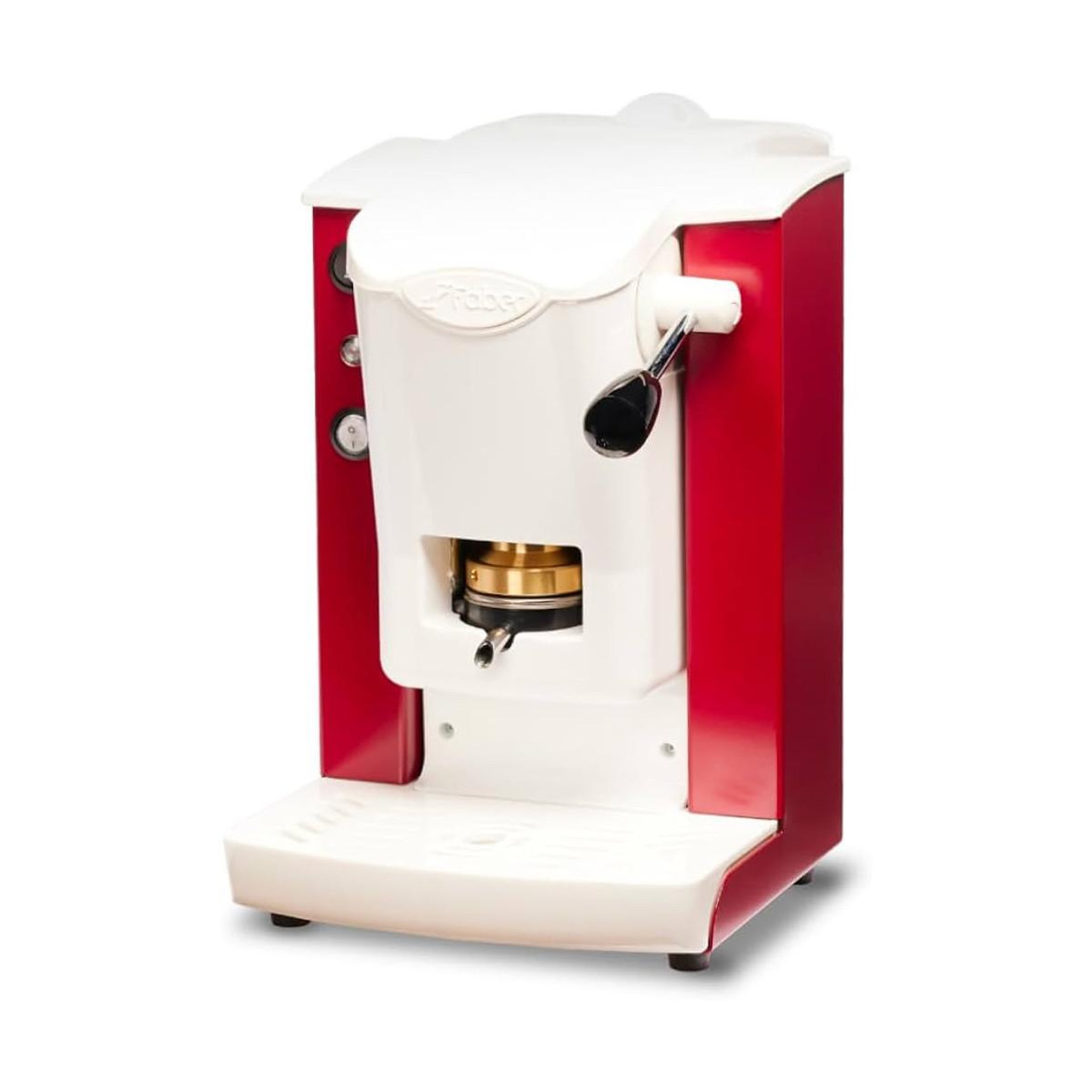 faber Faber slot plast lite machine à café à dosettes ese 44mm thermorégulateur 95° presse-dosette amovible bourgogne/blanc spborblt