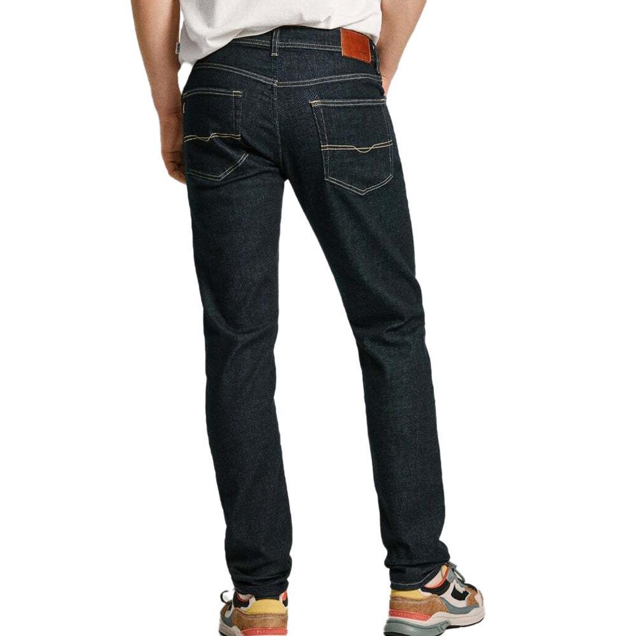 Voir la diapositive 2 : Pepe Jeans Jean Droit Bleu Brut Homme Pepe Jeans Tapered Jeans Stanley