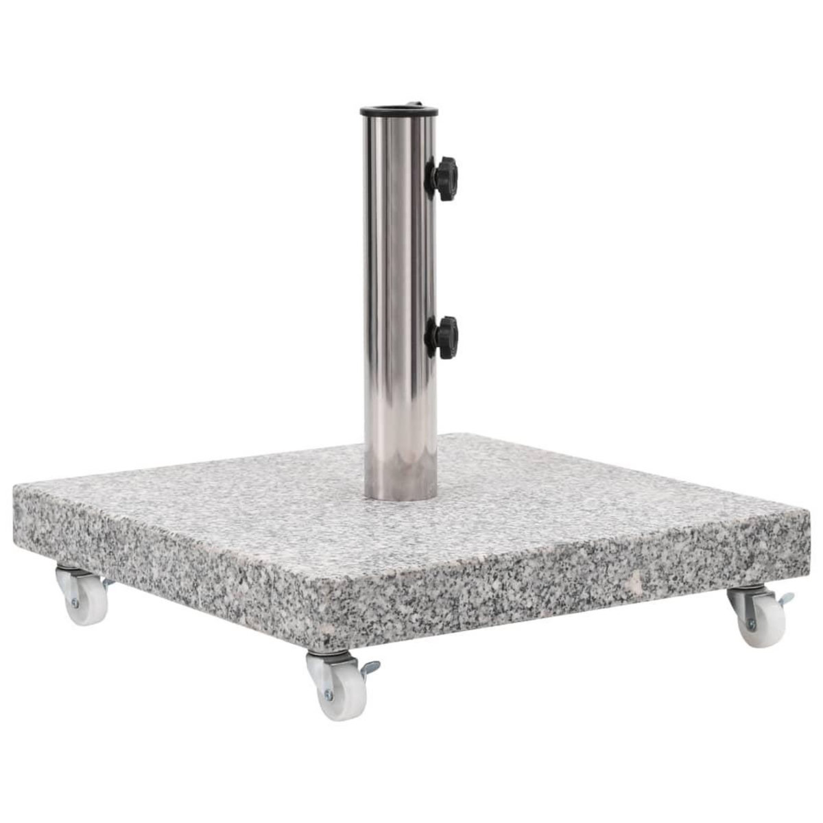 VIDAXL Socle de parasol Granite 30 kg Carre Gris
