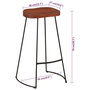 Voir la diapositive 6 : VIDAXL Tabourets de bar Gavin lot de 2 50x40x78cm bois massif manguier