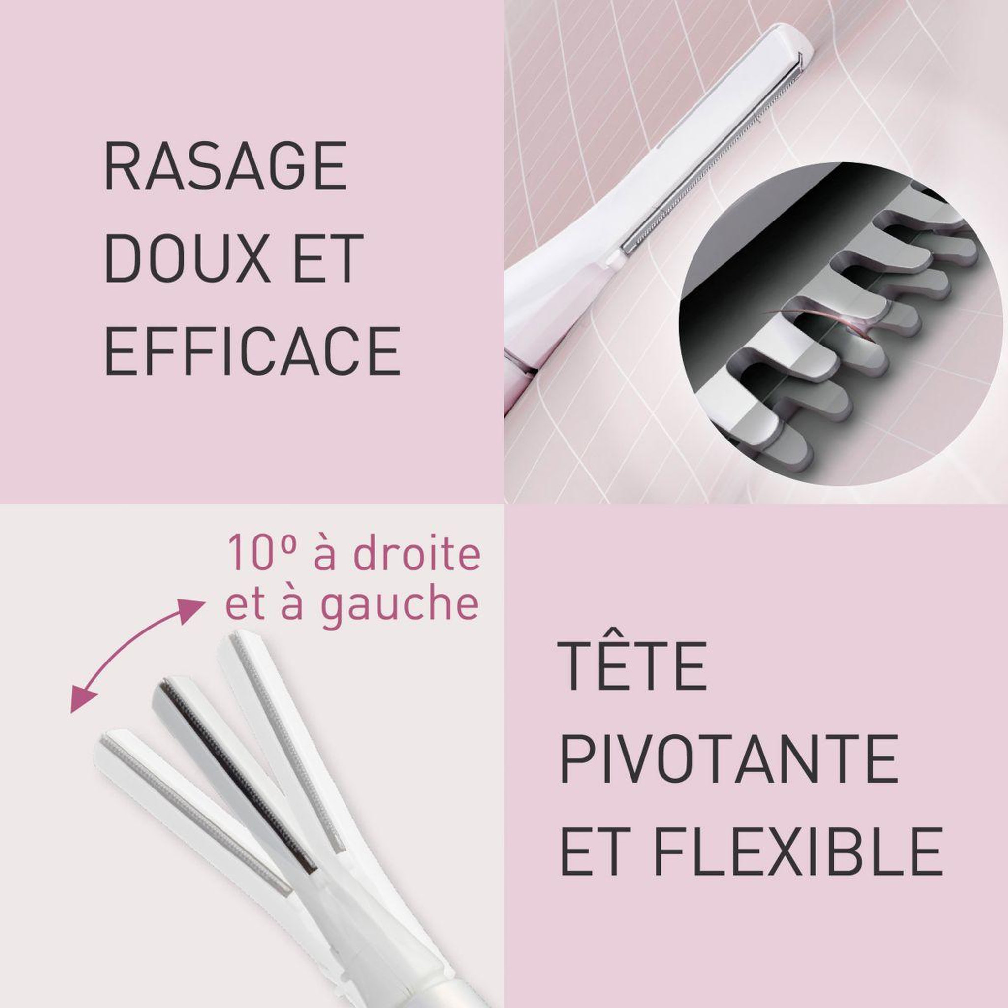 Voir la diapositive 4 : PANASONIC Rasoir électrique femme ES-WR51-P503