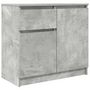 Voir la diapositive 2 : VIDAXL Buffet avec tiroir gris beton 71x35x65 cm bois d'ingenierie