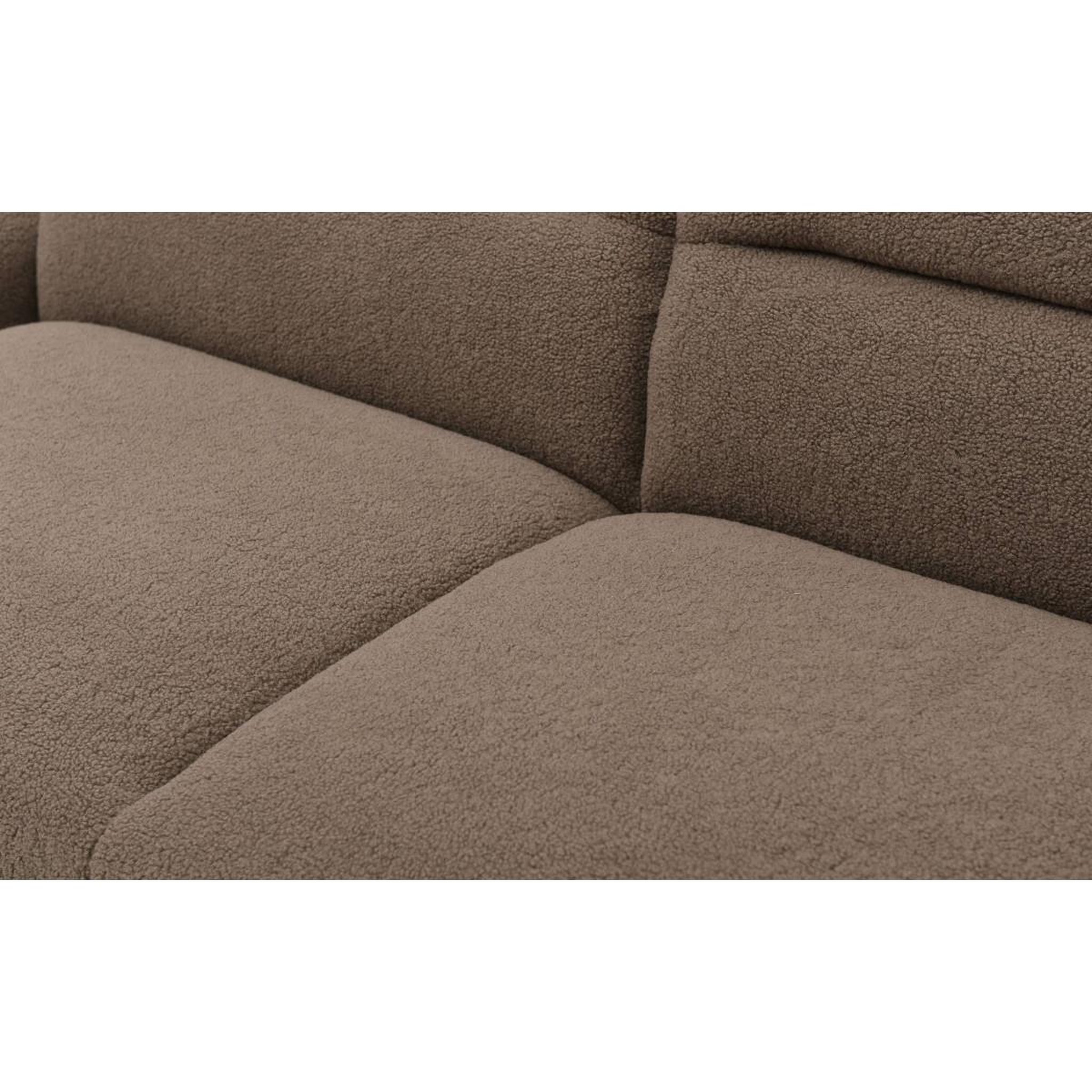 Voir la diapositive 4 : Paris Prix Canapé Convertible 3 Places Bouclette  Trey  223cm Taupe