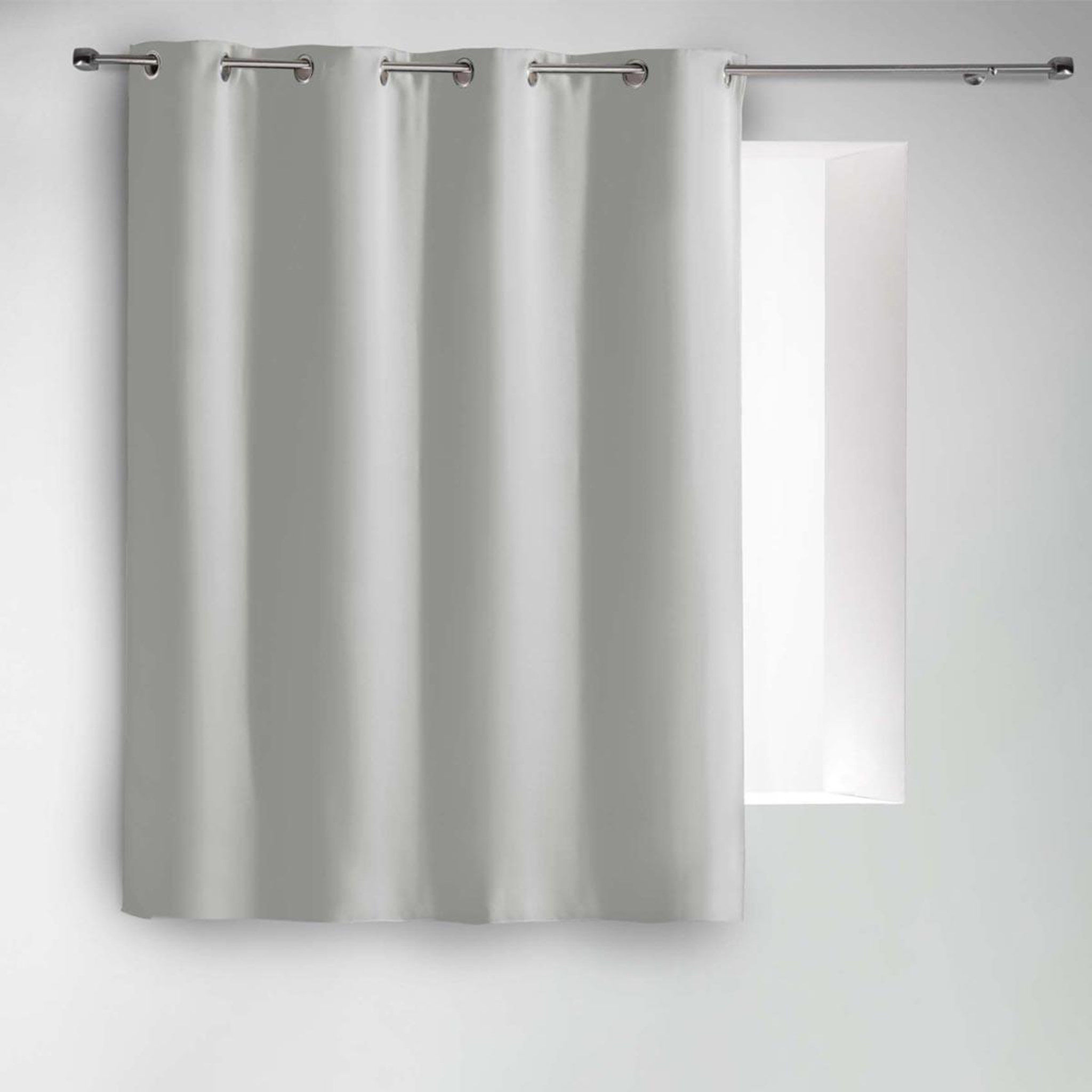 Voir la diapositive 5 : Douceur d'Intérieur Rideau occultant  noche  135x180cm gris perle