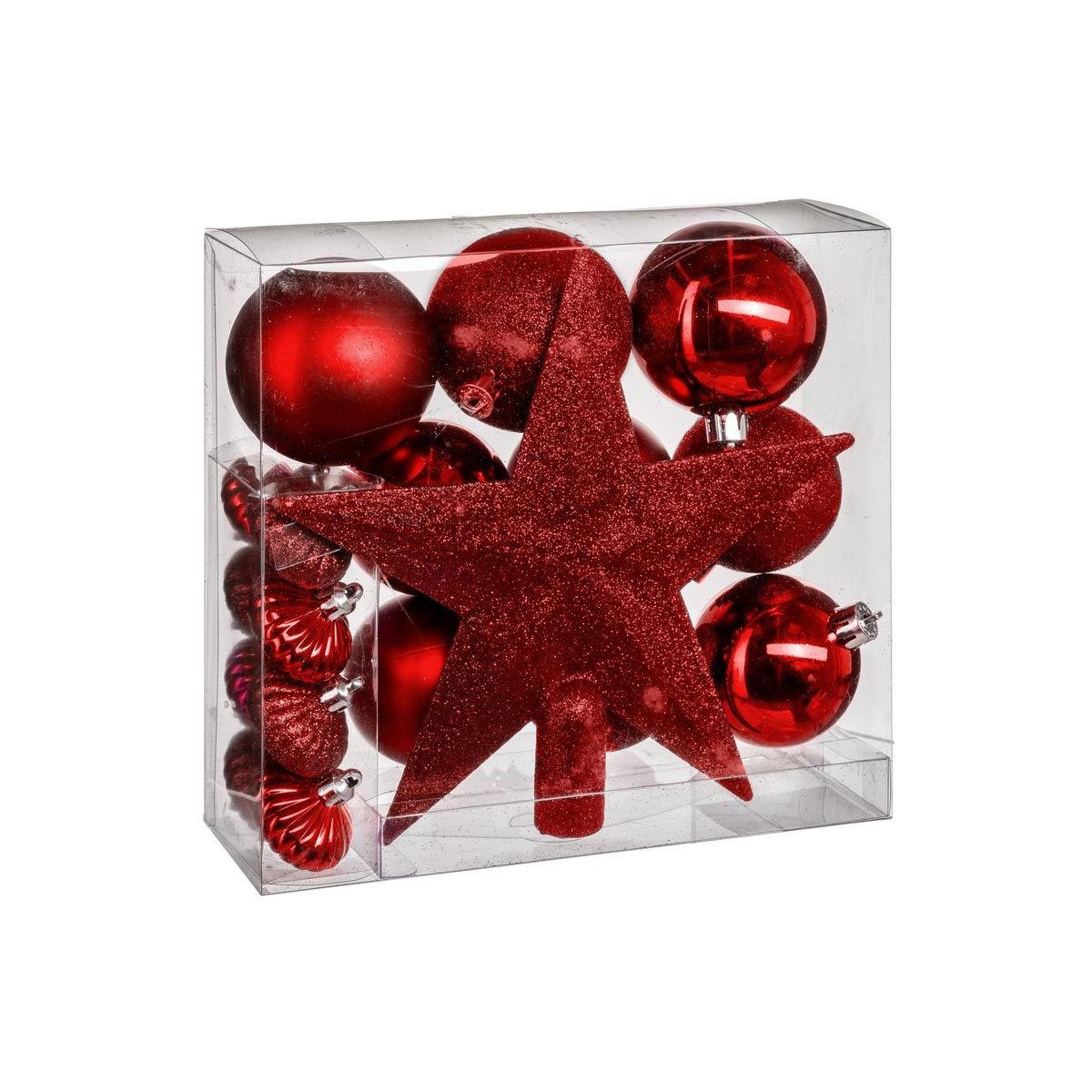 FEERIC LIGHT & CHRISTMAS Kit 18 pièces déco de noël  colorama  23cm rouge