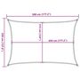 Voir la diapositive 6 : VIDAXL Voile d'ombrage 160 g/m^2 Rouge 3,5x5 m PEHD