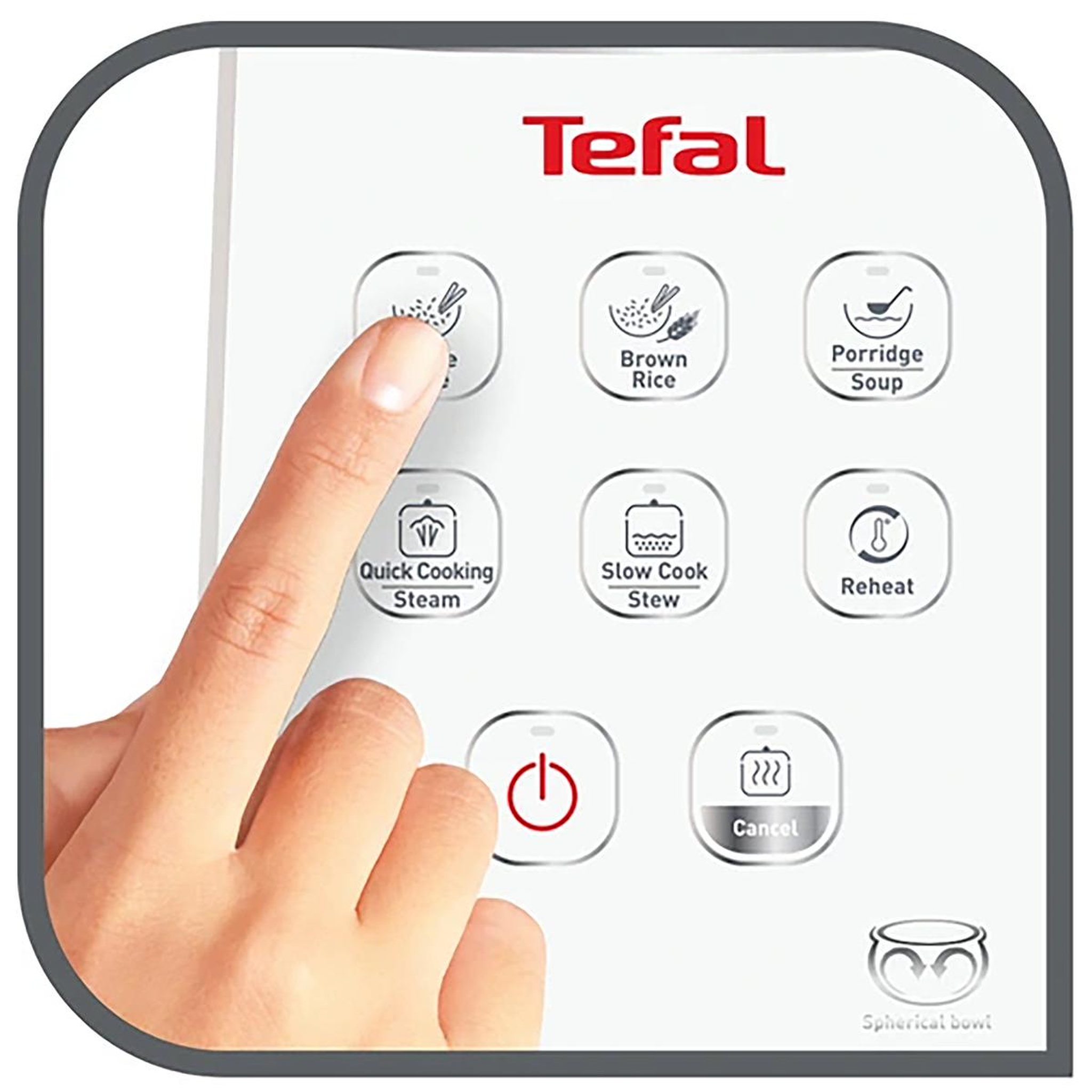 Voir la diapositive 3 : TEFAL Cuiseur à riz 5l 750w blanc - rk732100