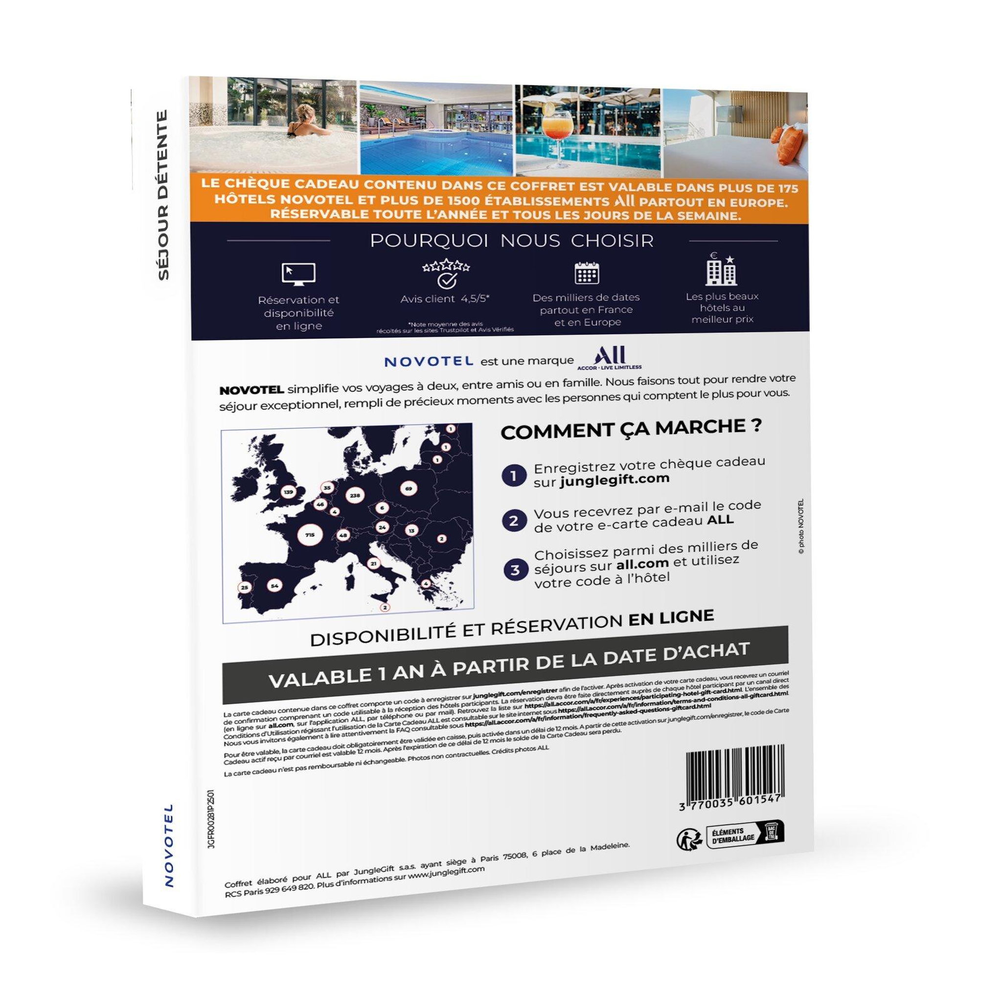Voir la diapositive 3 : ALL ACCOR Coffret cadeau All-accor - Séjour détente