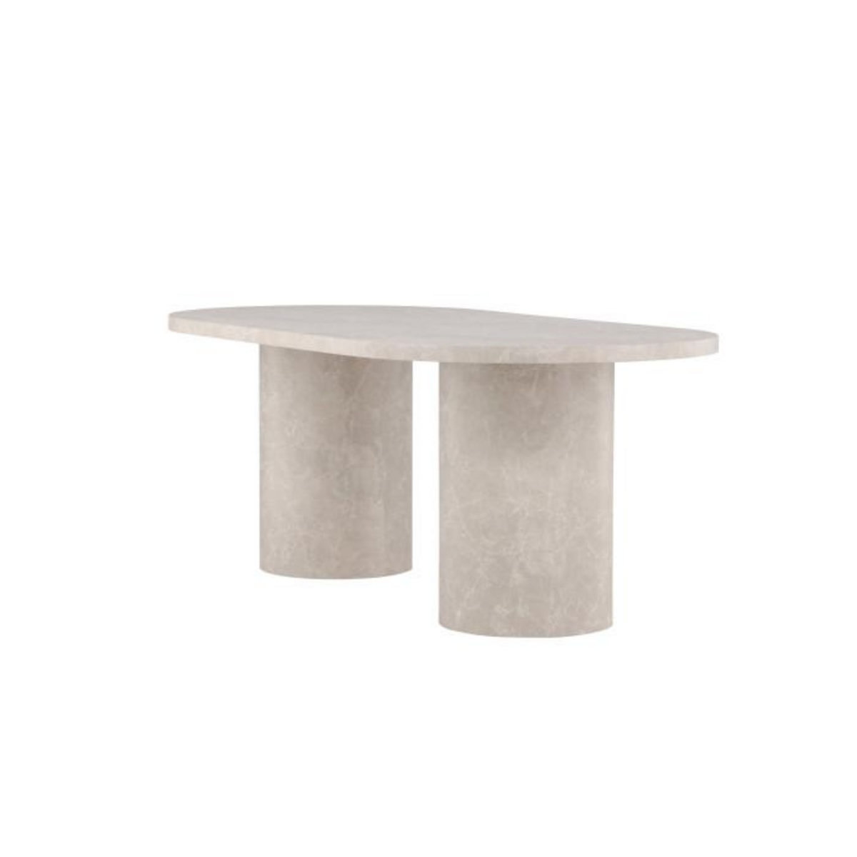 Paris Prix Table à Manger Effet Marbre  Narvik  200cm Beige