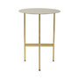 Voir la diapositive 3 : Paris Prix Table d'Appoint Ronde Design  Pema  54cm Or