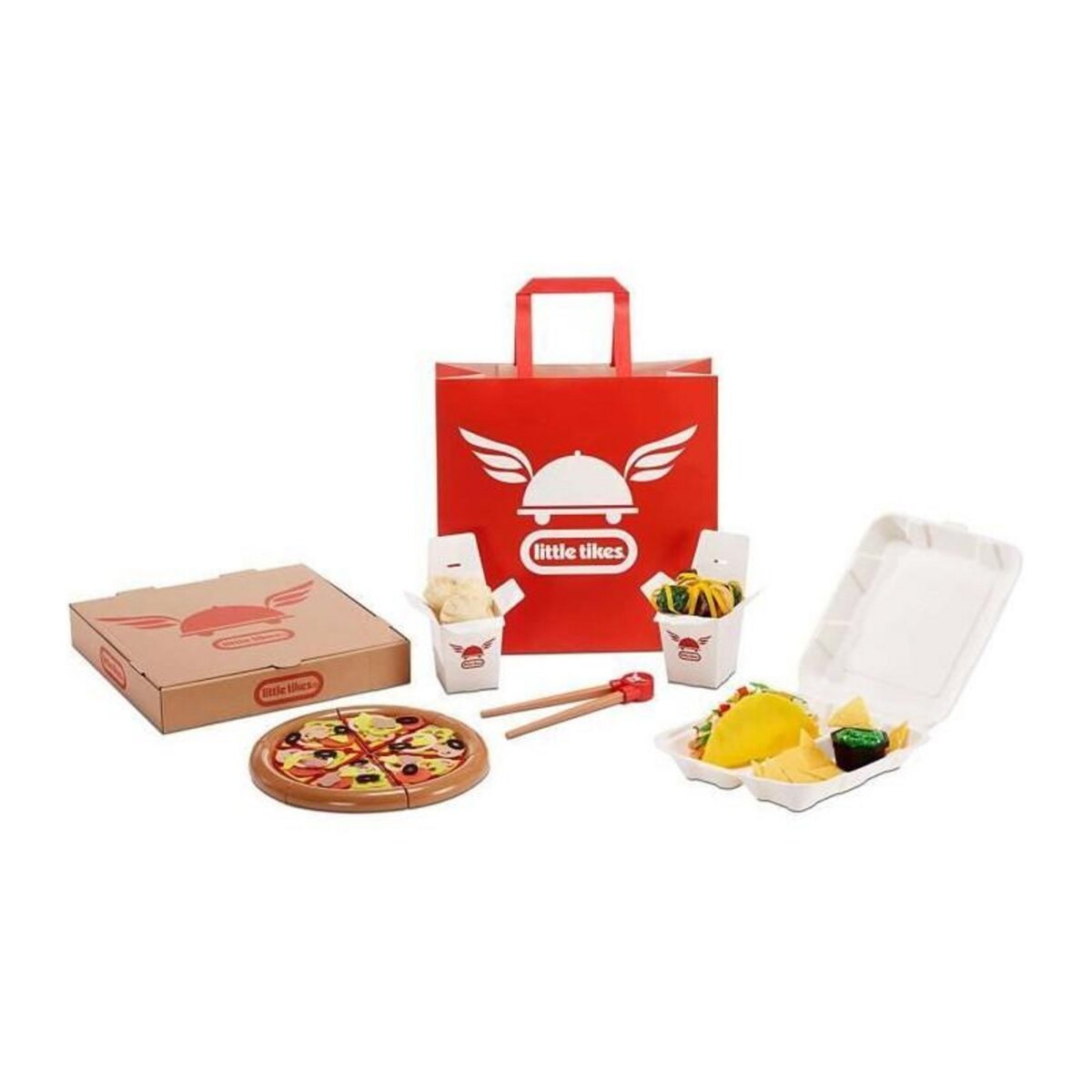 Little Tikes Little Tikes - Set de livraison nourriture - Pizza, asiatique et tacos