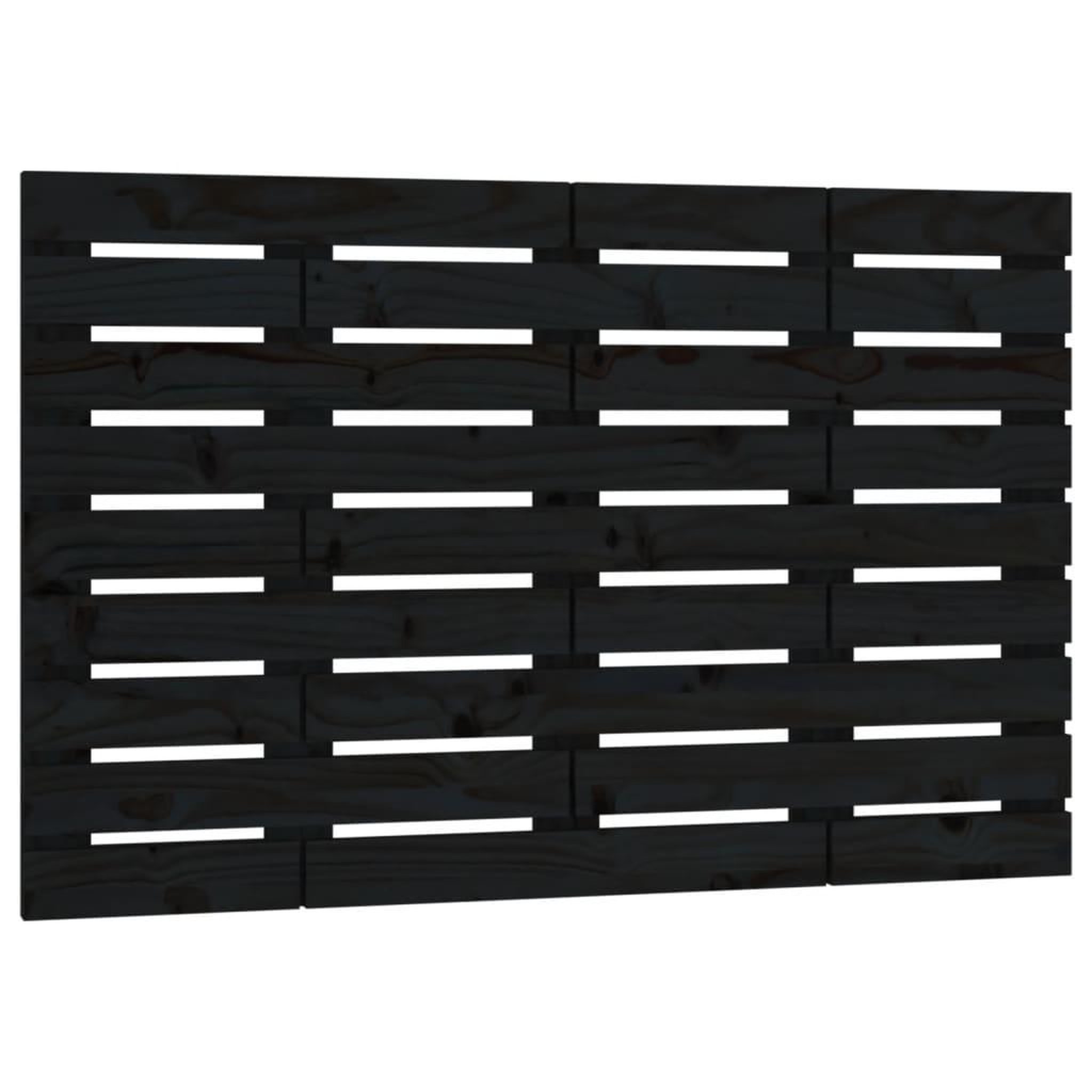 Voir la diapositive 2 : VIDAXL Tete de lit murale Noir 96x3x63 cm Bois massif de pin