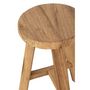 Voir la diapositive 4 : Paris Prix Tabouret Rond en Teck  Lombok  44cm Naturel