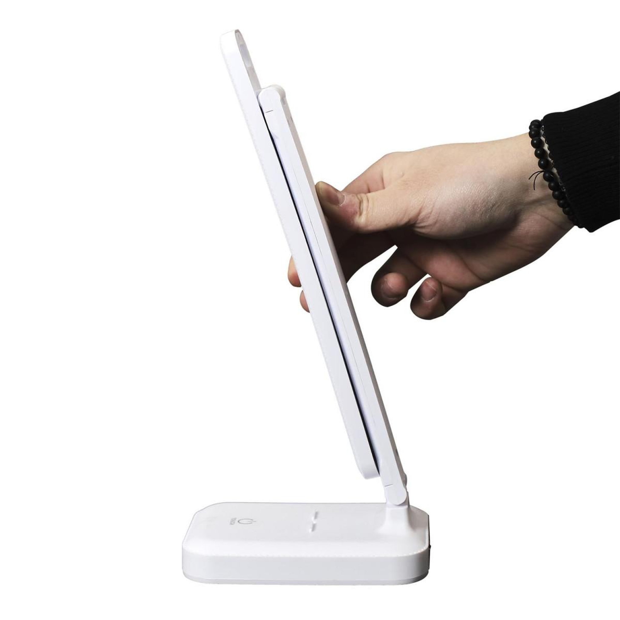 Voir la diapositive 5 : The Home Deco Factory Lampe de lecture tactile  pliable  33cm blanc
