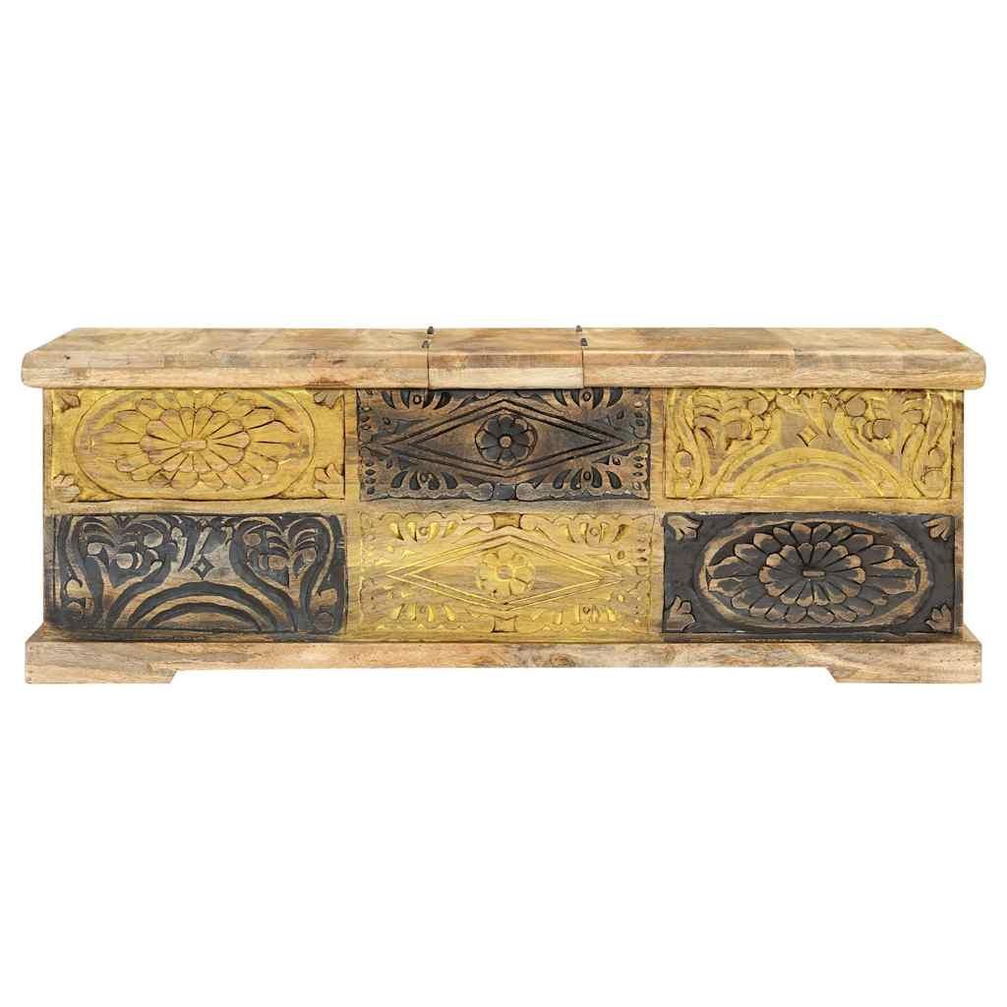 Voir la diapositive 2 : VIDAXL Table basse 100x50x35 cm Bois de manguier massif