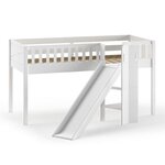 Paris Prix Lit Enfant Toboggan  Scott  90x200cm Blanc