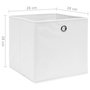 Voir la diapositive 6 : VIDAXL Boîtes de rangement 4 pcs Tissu intisse 28x28x28 cm Blanc