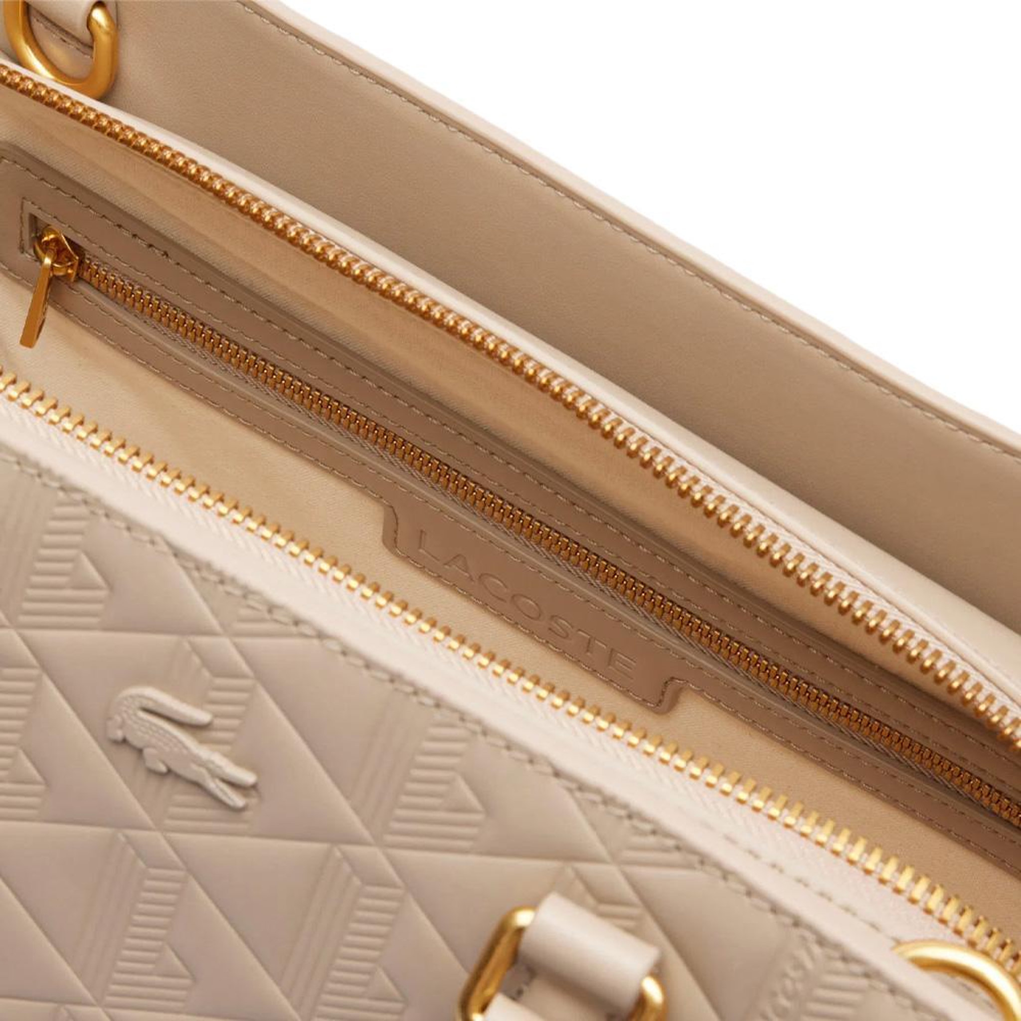 Voir la diapositive 3 : Lacoste Sac à main Beige Femme Lacoste Lage Maheki Monogram