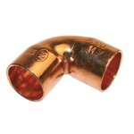 CENTRALE BRICO Sac de 10 coudes 90° petit rayon double femme cuivre à souder pour tube cuivre diam. 12 mm