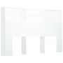 Voir la diapositive 2 : VIDAXL Armoire de tete de lit Blanc 160x19x103,5 cm