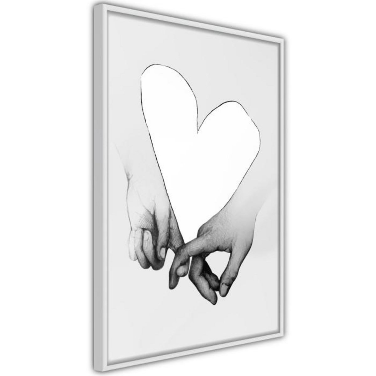 Paris Prix Affiche Murale Encadrée  Couple In Love