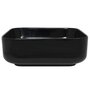 Voir la diapositive 4 : VIDAXL Lavabo carre Ceramique Noir 38 x 38 x 13,5 cm