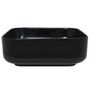 Voir la diapositive 4 : VIDAXL Lavabo carre Ceramique Noir 38 x 38 x 13,5 cm