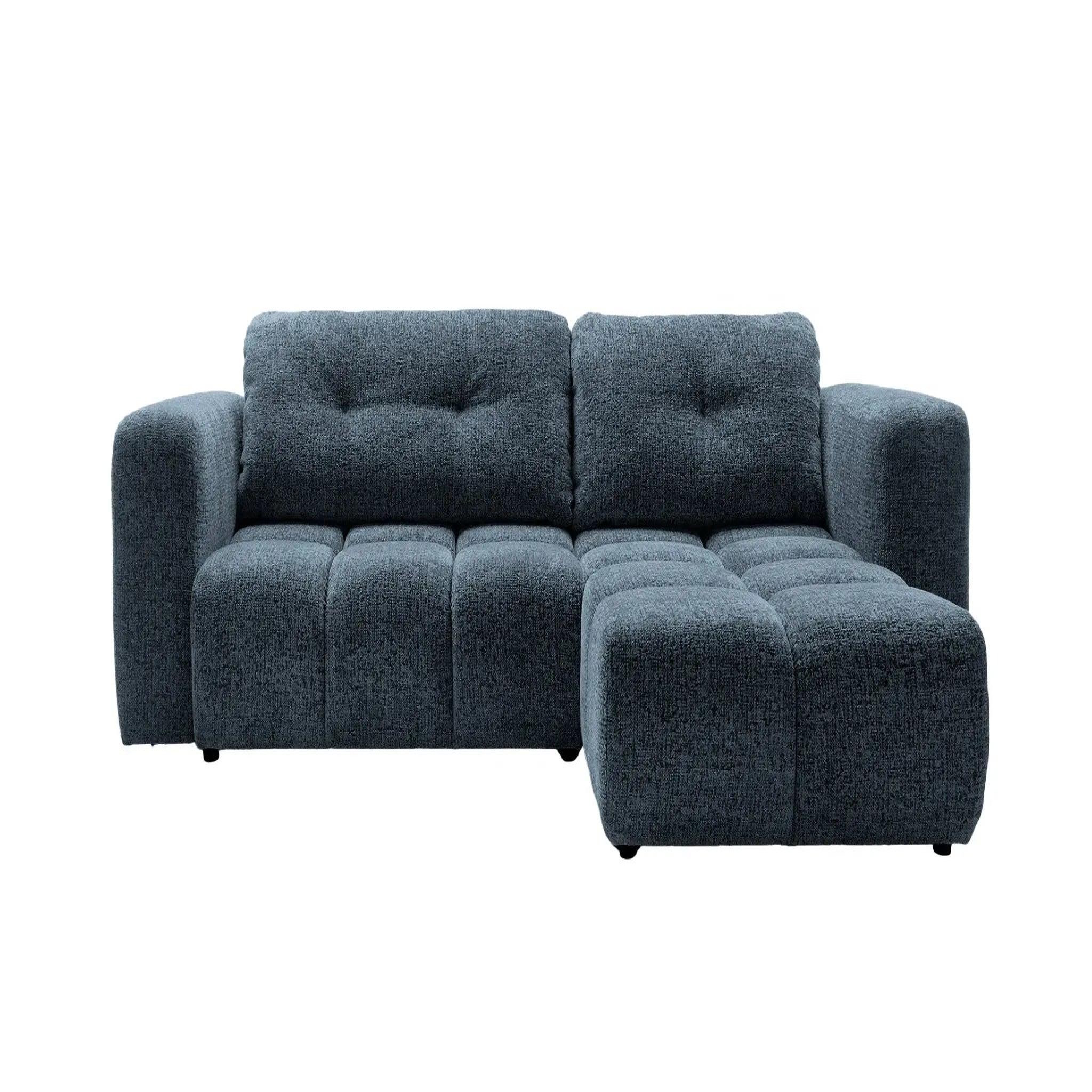 Voir la diapositive 1 : CASANOVA PARIS Romy 3 places - canapé d'angle convertible tissu chenille 3 places
