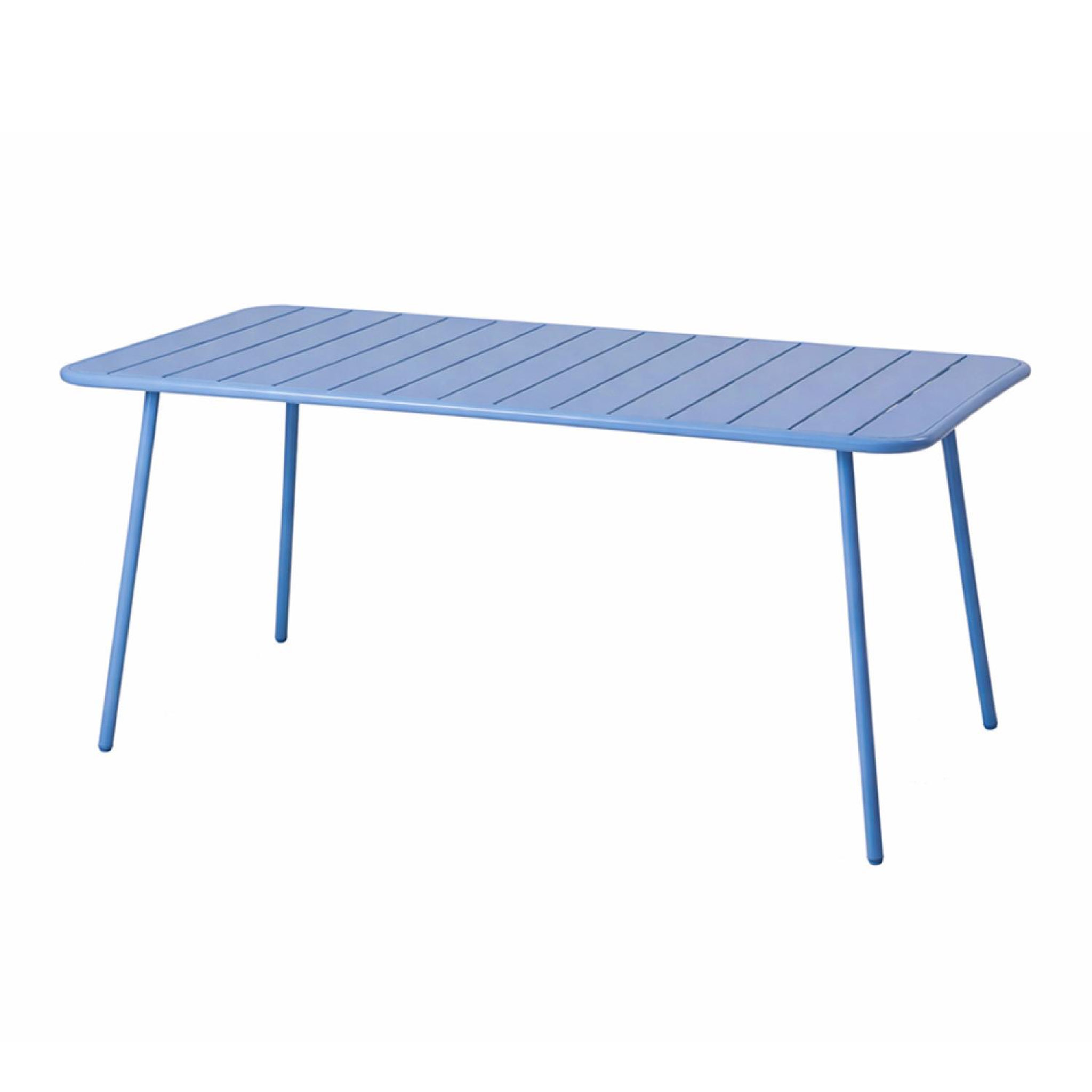 CONCEPT USINE Table de jardin 6 places 160cm bleu bergame