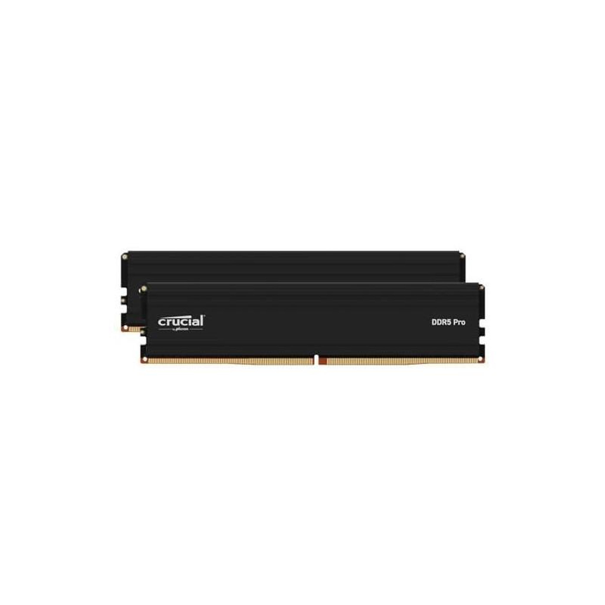Voir la diapositive 3 : Crucial Mémoire RAM - CRUCIAL - Pro DDR5 32Go Kit (2x16Go) - 6000MHz - Intel XMP 3.0 - 32Go DDR5 - CP2K16G60C48U5